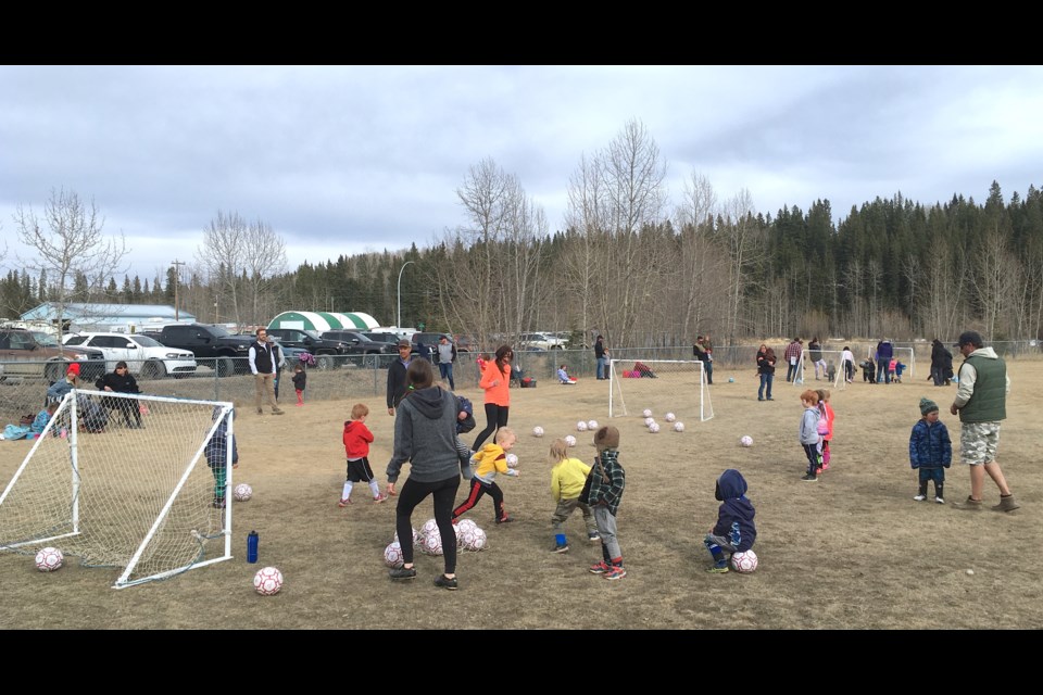 Kickin' it at the soccer fields in Sundre's southeast 