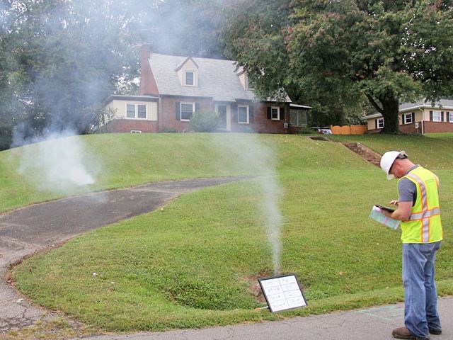 A look at a vapour test underway.