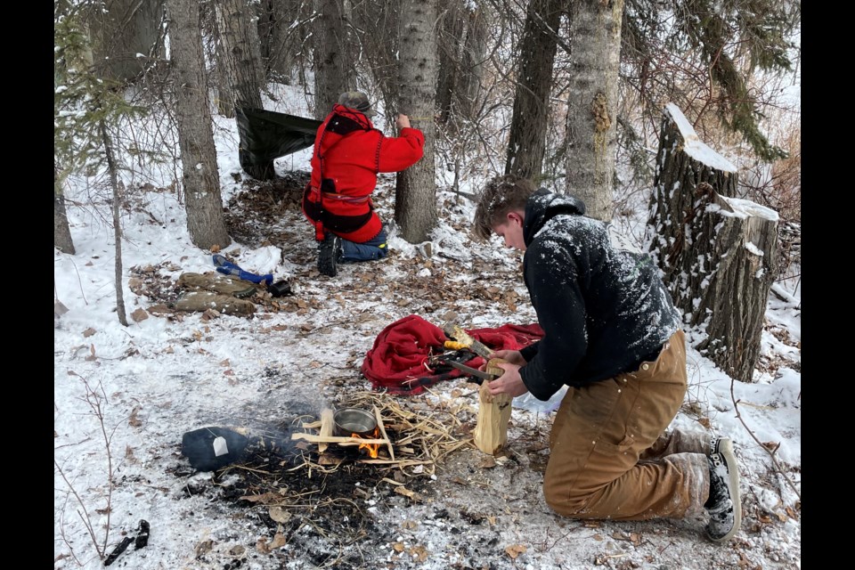 Taking for the second year in a row the title of the Mountain Survivalist Competition's third edition were The Boreal Boys, Robert Edwards and Christian White, who scored 23.5 out of a possible 24 points. The pair were one of nine teams who raced against the clock to determine whose survival skills were the most finely honed.
Photo courtesy of Jon Allan