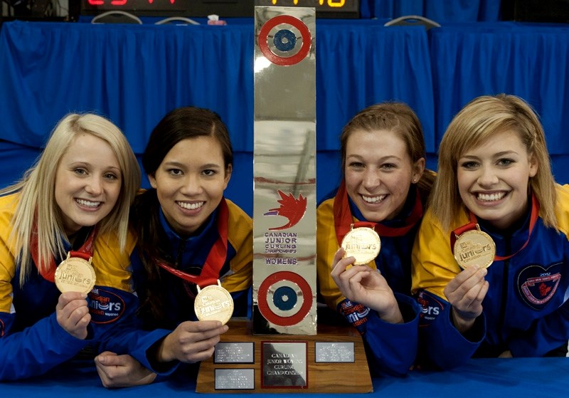 The 2012 Canadian Jr. Women&#8217;s championship team.