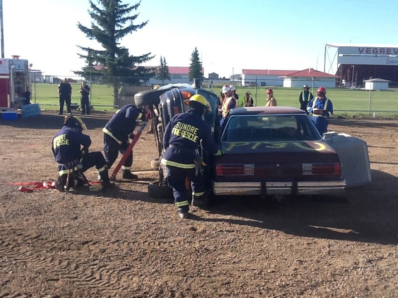 Sundre firefighters show how it&#8217;s done.