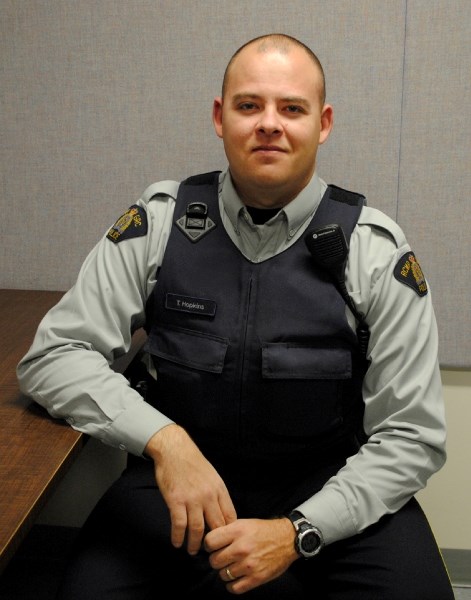 New RCMP officer Troy Hopkins says he is pleased to be working in Sundre.