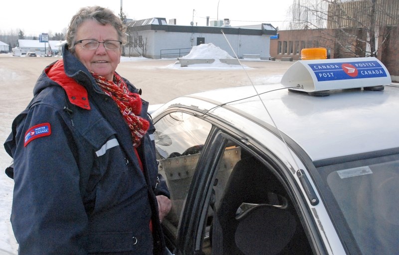 Sharon Jackson, who lives in Sundre&#8217;s Valley Mobile Home Park, has delivered mail on a rural route in Bergen and Bearberry for almost 50 years.,