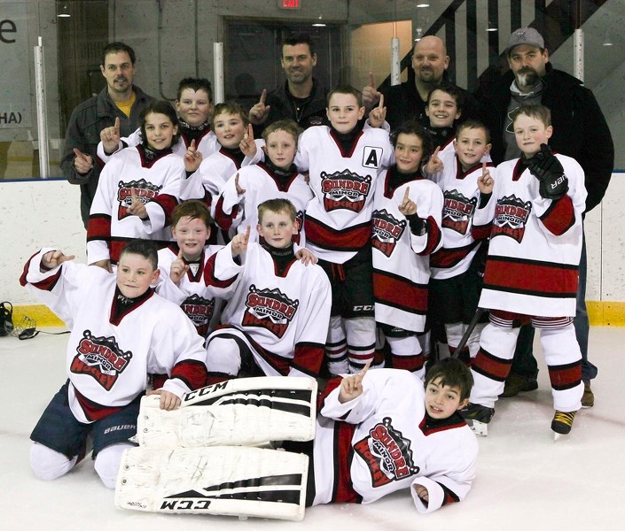 The Sundre atom A Huskies recently won their zone championship, and will be competing in provincials later this month.,