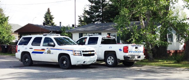 Sundre RCMP officers, as well as other officers from outside detachments, were working at a residence in the 100 block of 2nd Street S.W. at press time Monday. &#8220;We do