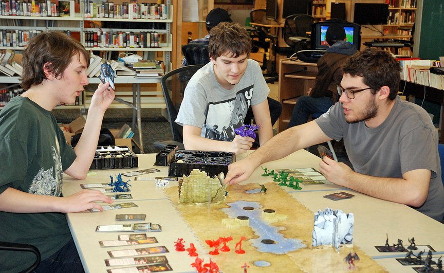 Sundre High School Leadership Class students Hunter Brenton, Grade 10, and Nathanael Waters, Grade 11, came up with the idea to host a video and board game event at the local 