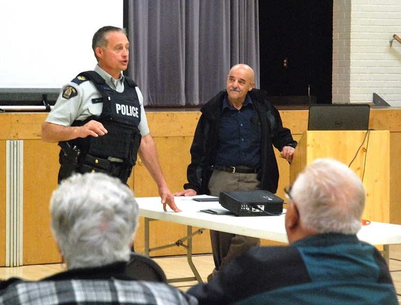 Sgt. Jim Lank, commander of the Sundre RCMP detachment, helped organize an informational meeting regarding the possibility of reintroducing a local Citizens on Patrol