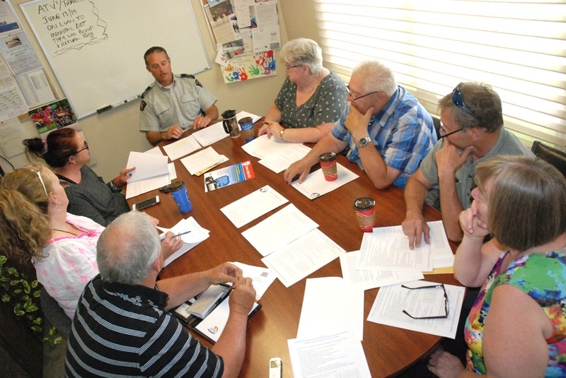 Sgt. Jim Lank, the Sundre RCMP detachment&#8217;s commander, recently outlined during a meeting with residents at the station the necessary steps required to revive a local