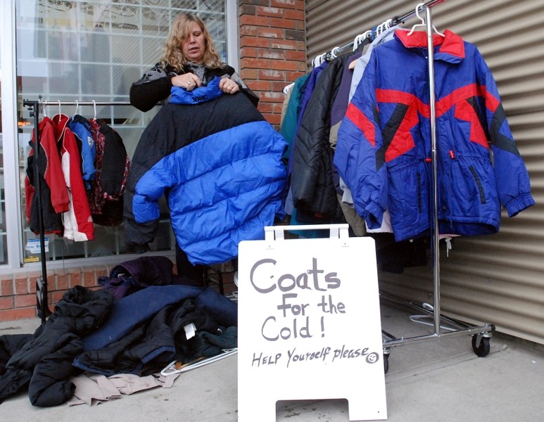 Sundre resident Shelley Kohut has kept going a local initiative called Coats for the Cold that was launched through McDougal Chapel more than five years ago. Contributions of 