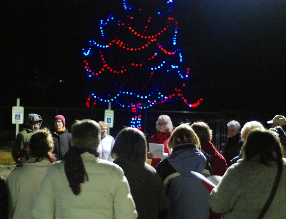 The Tree of Hope lighting ceremony was held Friday evening at the Sundre Hospital and Care Centre. The annual event raises funds for the Sundre Palliative Care