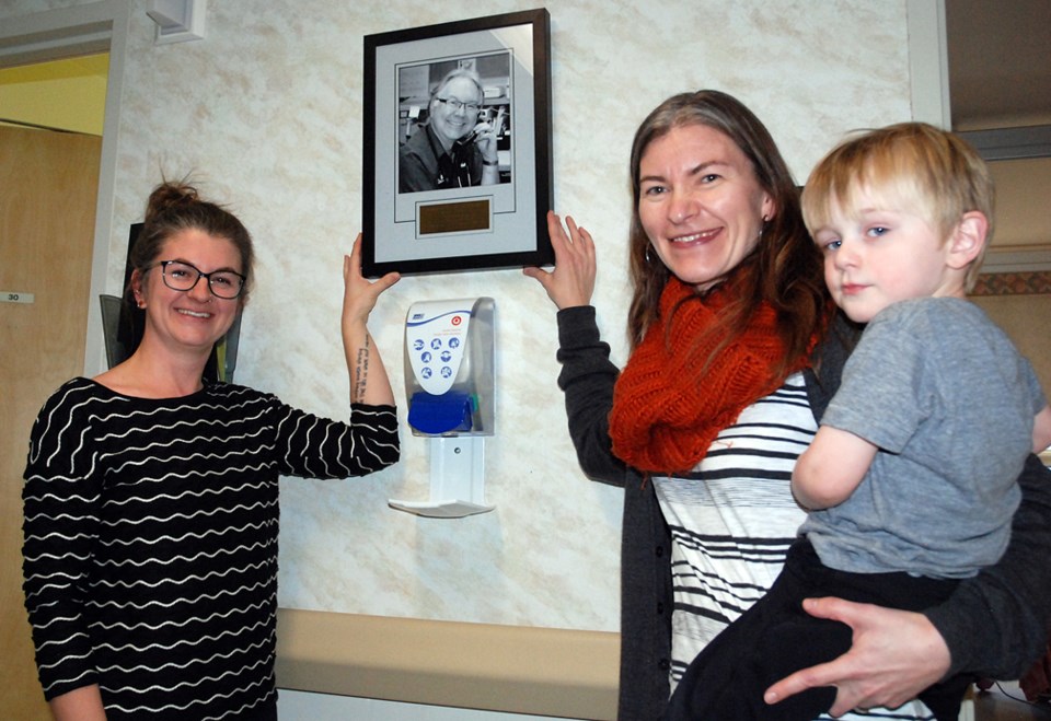 Roughly two dozen people recently attended the Sundre Hospital and Care Centre&#8217;s palliative care room dedication ceremony honouring the late Dr. Hal Irvine, pictured in 