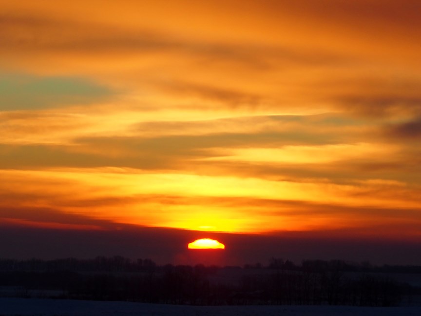 Phil Hambrook captured this colourful sunrise just east of the Bergen Road and Highway 22 earlier this month. The Round Up continues to welcome contributions for Scenes of