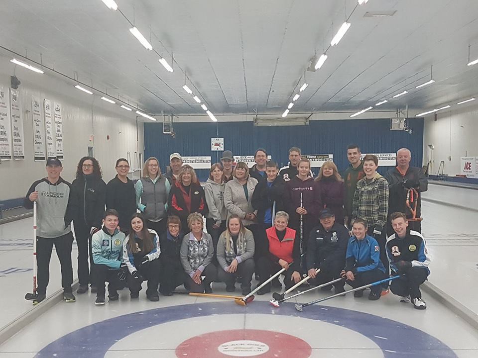 The Sundre Curling Club held its second annual open doubles bonspiel at the local rink on Saturday, Feb. 24, when 14 teams from Calgary, Airdrie, Didsbury and the community