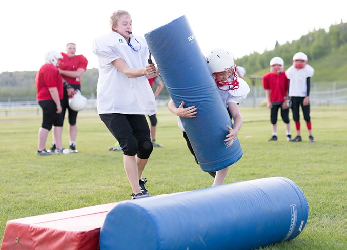 sundre football practice