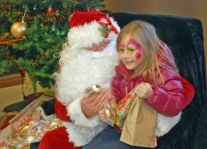 Santa visits Fire Hall