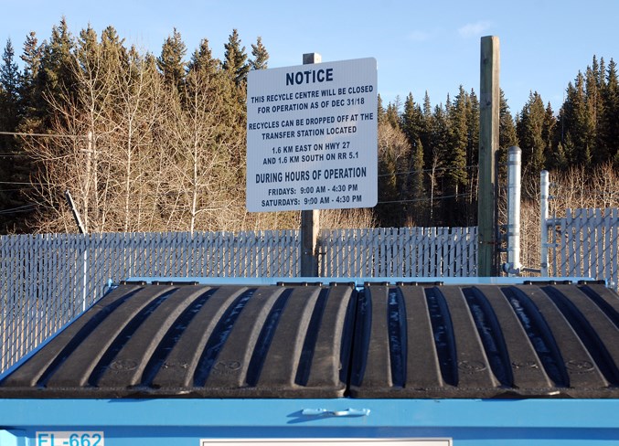 recycling centre sign