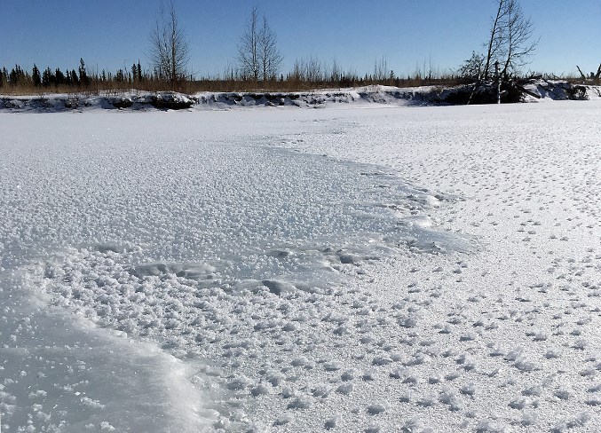 Frozen river