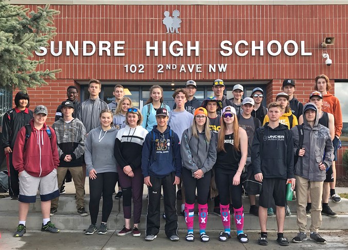  The Sundre High School senior track and field team won the 2A South Central Zone Championship that was held in Calgary on May 22.