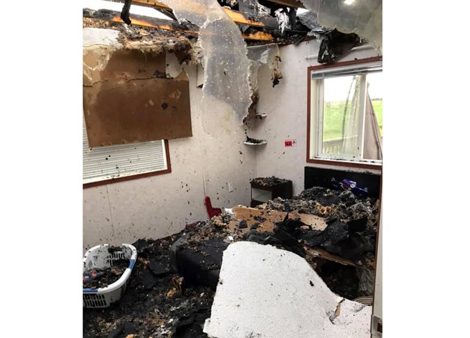  Although some items were salvaged, the fire caused considerable damage to the home’s interior. A GoFundMe campaign has been set up by a friend of the family to not only help replace some of the lost possessions, but to also provide funding to find another place to rent.