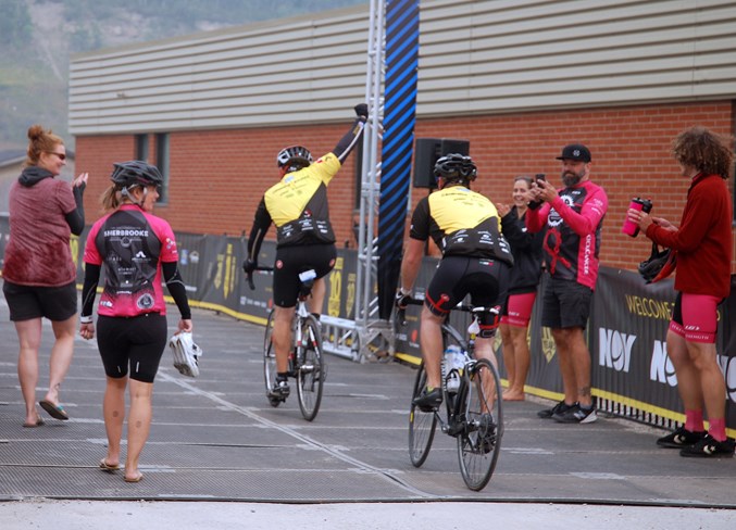  Some riders arrived in Sundre last year when organizers were forced to cancel the Ride to Conquer Cancer due to health concerns caused by stifling smoke from B.C. wildfires.