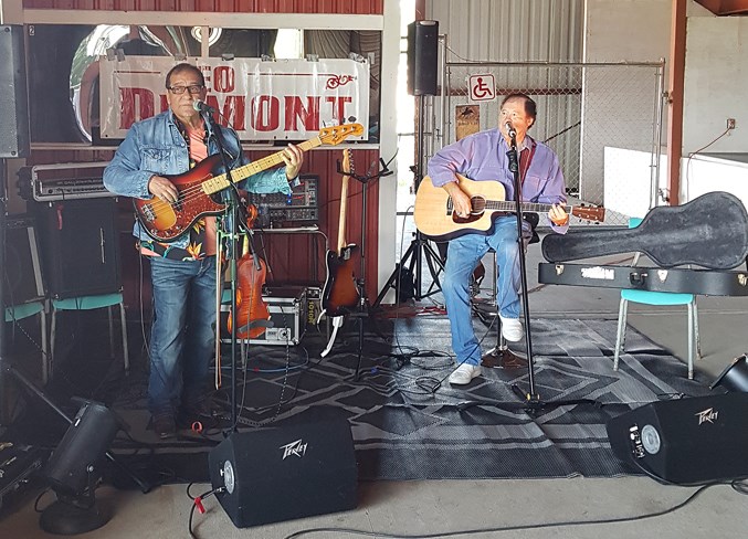  Billy Joseph, left, and Leo Dumont performed live music.