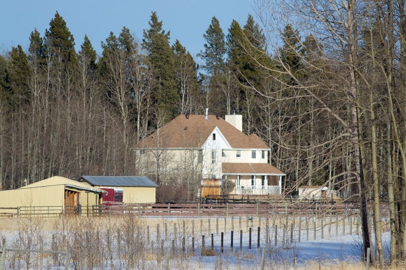 The Mountain View County residence south of Bergen where Barry Alexander Duncan was found deceased.