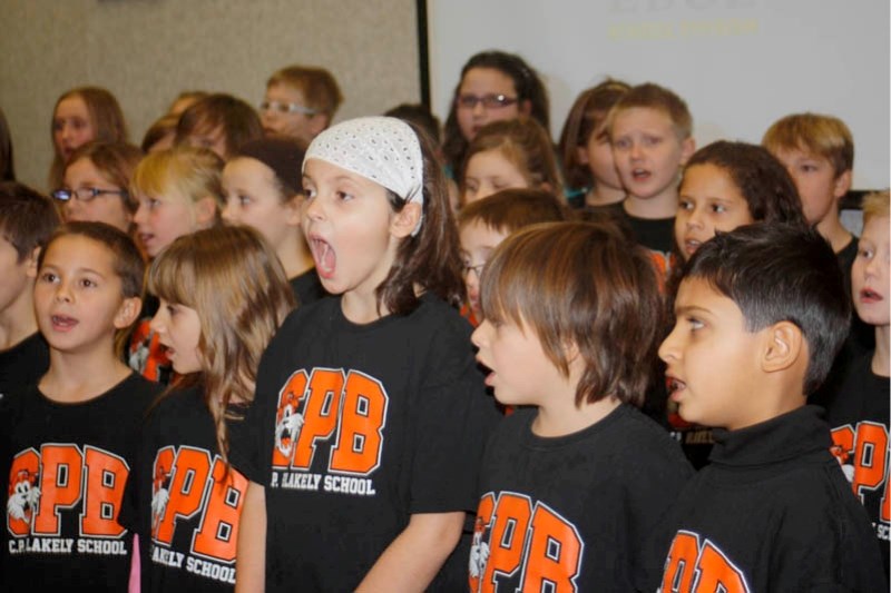 Students perform for trustees during the recent board meeting.