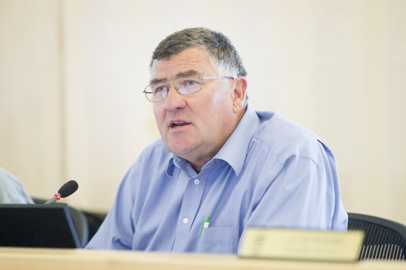 Council Paddy Munro speaks during a recent council meeting.