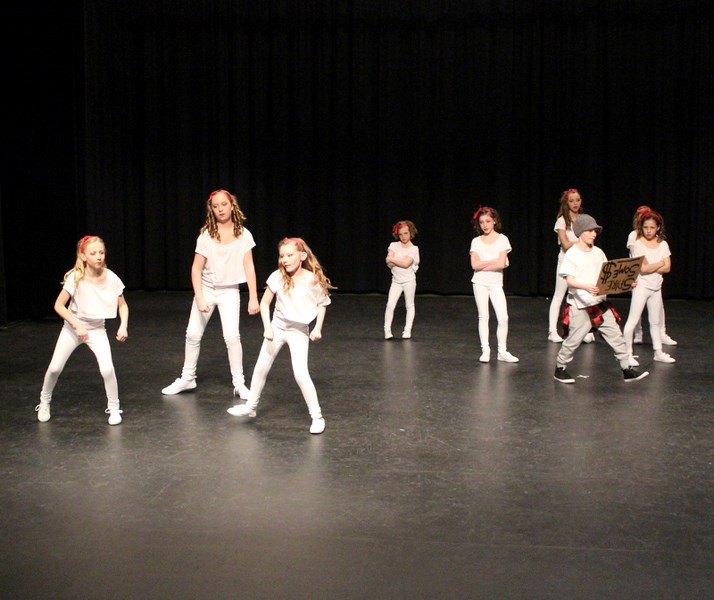 Spotlight Dance Junior 1 Hip Hop Group from Didsbury perform No Money. Pictured are Hanna Bedard, Tessa Snyder, Tristan Plugoway, Kennedi Adams, Airiana Adams, Keiara Lewis,