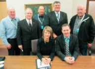 Sundre delegates meet with cabinet ministers.