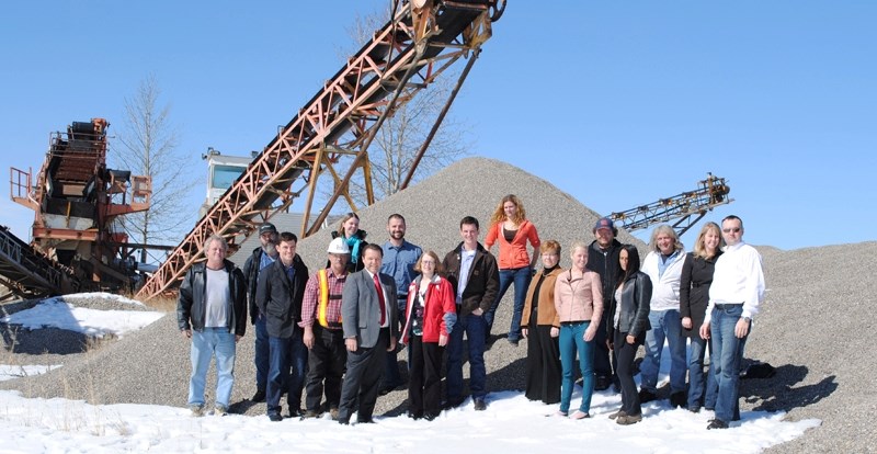 Staff members at the Sundre site.