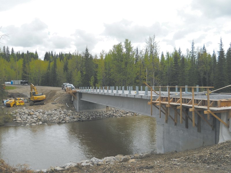 Work continues on Big Prairie Bridge