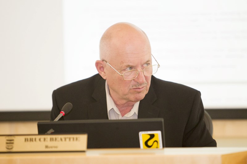 Reeve Bruce Beattie at a recent council meeting.