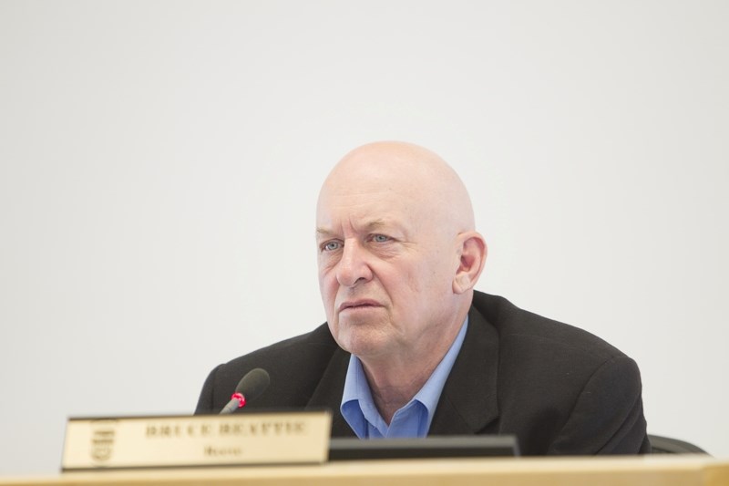 Reeve Bruce Beattie at a recent council meeting