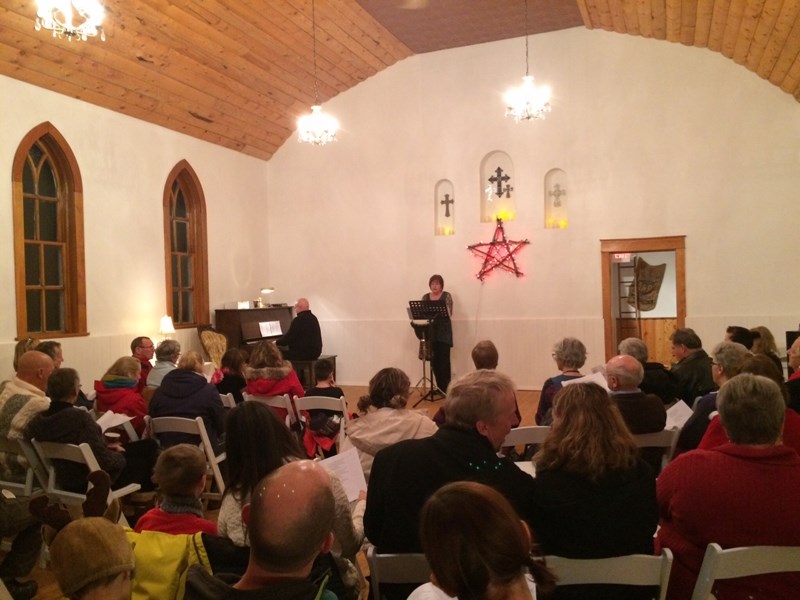 Guests enjoy the 2nd annual &#8220;Make A Joyful Noise&#8221; carol sing at the Water Valley Church Events Centre on Dec. 18.