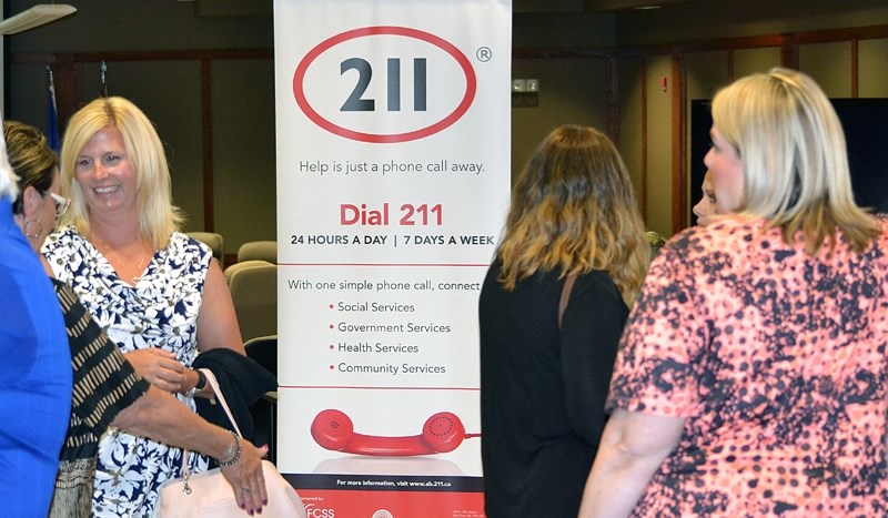 The new 211 telephone service was officially launched for rural residents at Red Deer County Centre on July 26.