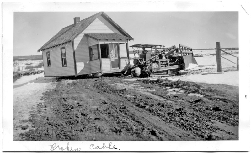 A tiny house becomes a home in the district in the 1940s.