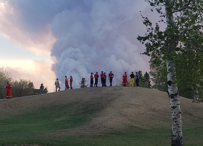 local firefighters helping out