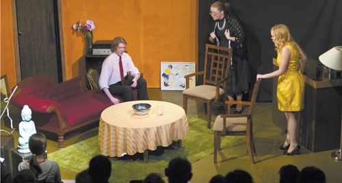 The Innisfail Jr./Sr. High School drama club had the audience laughing all the way through their production of the one act play, Black Comedy May 10. While the lights were on 