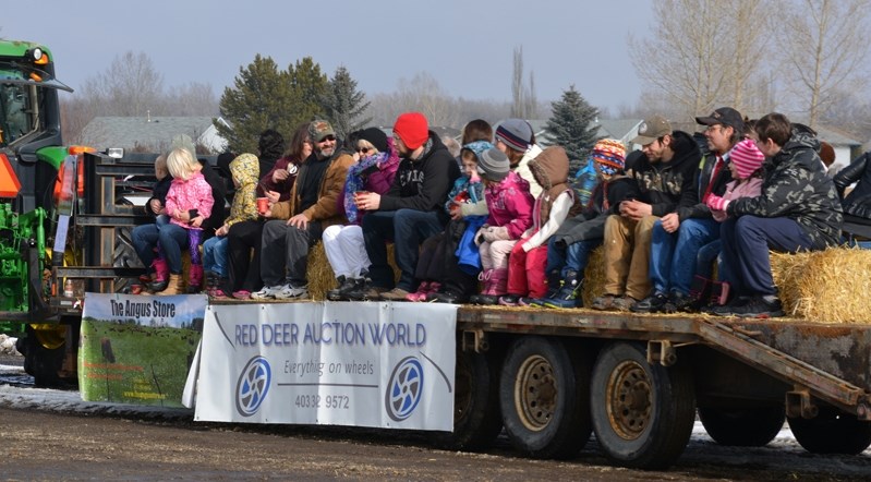 Innisfail families enjoyed a number of activities on Family Day including hay rides.