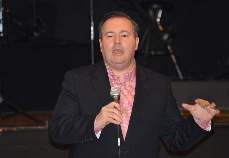 Newly elected Progressive Conservative leader Jason Kenney was in Springbrook on April 1 to speak with area residents and members of the PC and Wildrose parties.