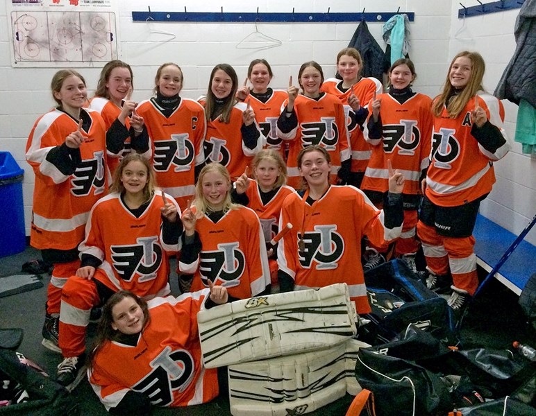 The Female PeeWee Rotary Club Flyers took the Zone 4 title this season and qualified for provincials in Okotoks from March 23 to 26.