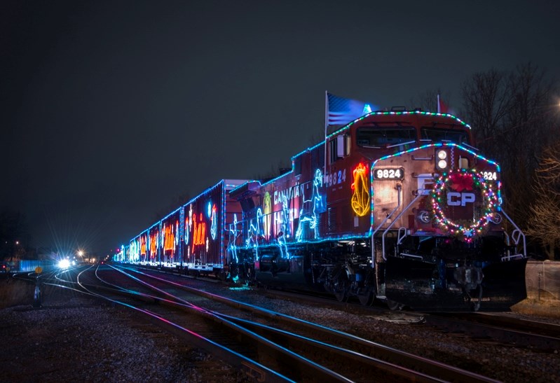 The CP Holiday Train will roll into town on Dec. 7 and will stop at the Fas Gas crossing near Main Street.