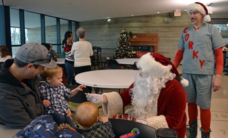 Santa was busy greeting children and families during the third annual Breakfast with Santa at the Innisfail Library/Learning Centre on Nov. 25. The event was hosted by the