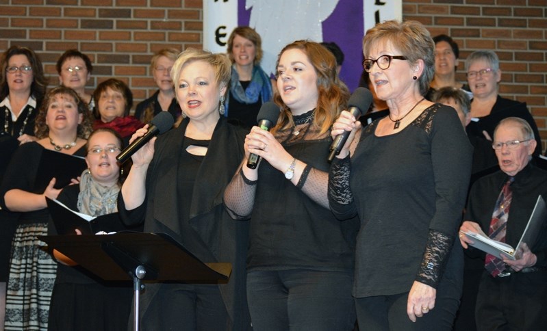 About 70 singers from more than a dozen churches in Central Alberta came together for the annual Inter-Church Christmas Musical at the Church of the Nazarene on Dec. 9 and 10.