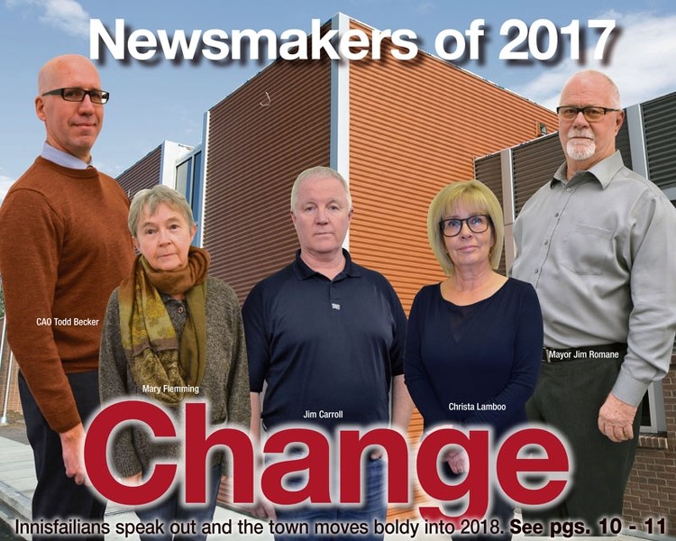 The Innisfail Province has chosen Change for Innisfail as the community&#8217;s top news story of 2017.