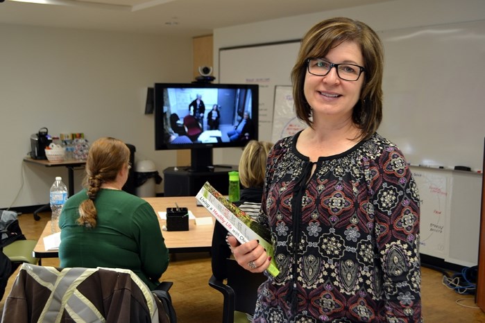 Brenda Logan, a client health educator for Alberta Health Services, was recently facilitating a workshop at the Innisfail Library/Learning Centre.