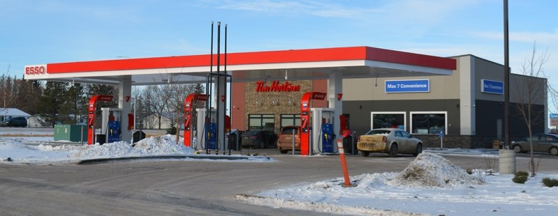 Penhold&#8217;s new Tim Hortons and Esso gas station store officially opened on Dec. 20.