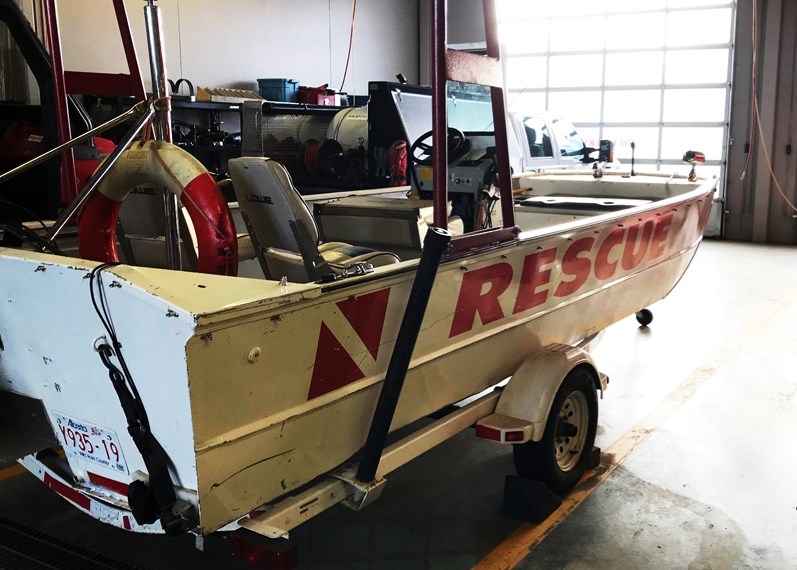 The fire department&#8217;s current rescue boat is 24 years old and has an outboard motor. The department wants to replace it with a modern craft that has a more efficient