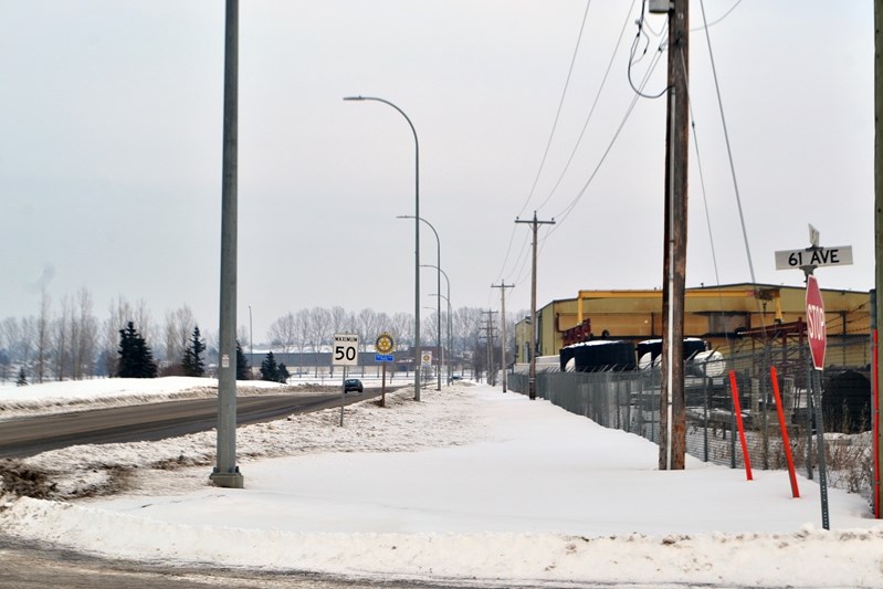 The town and members of the West Gate Industrial Park Association are working together to find ways to visually beautify the south side of 42nd Street, and the intersection